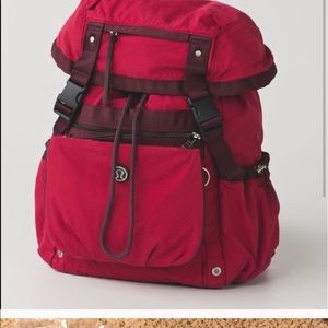 Lululemon backpack traveling yogini